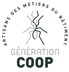 Logo génération coop - Coopérative d'artisans du bâtiments pour une solution globale